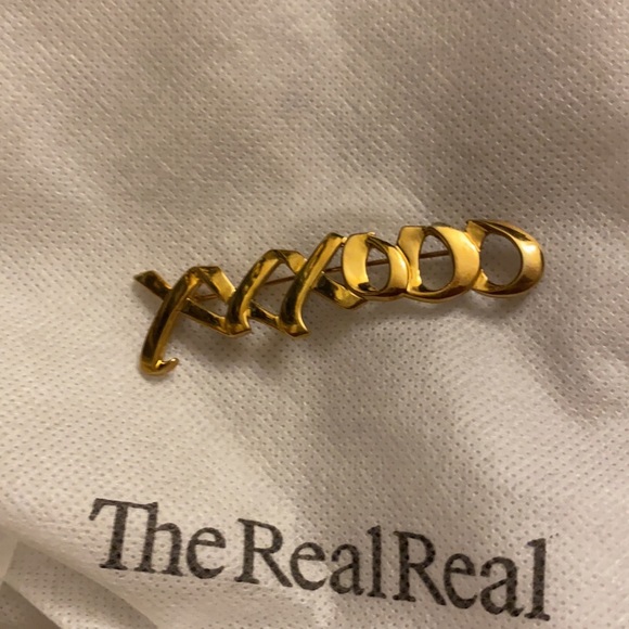 Tiffany & Co XO pin 18k gold - Picture 5 of 6